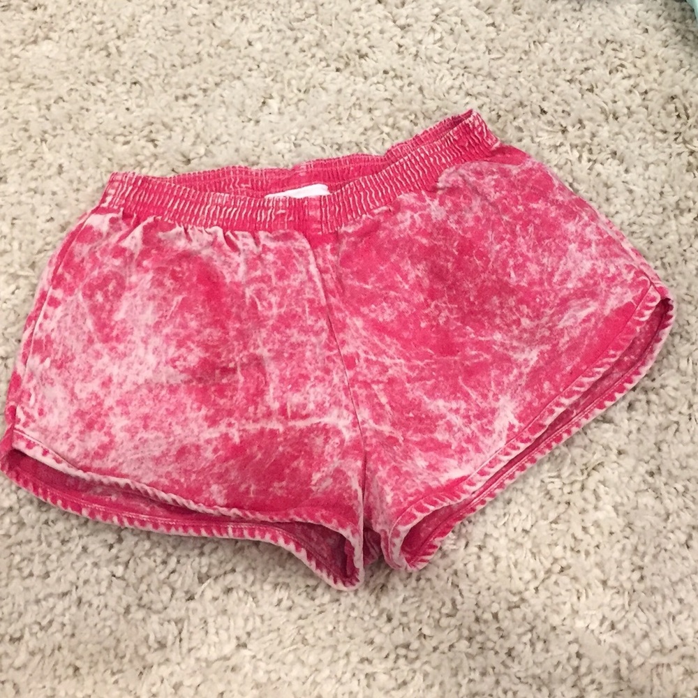 Distressed pink denim American Apparel shorts S